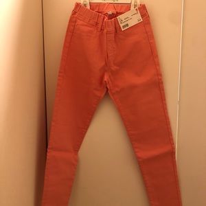 Uniqlo ultra stretch skinny pant in pink size 7-8
